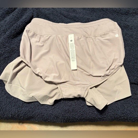 Lululemon Fast and Free High-Rise Classic-Fit Split Short 3” in Mauve Gray - Picture 8 of 12